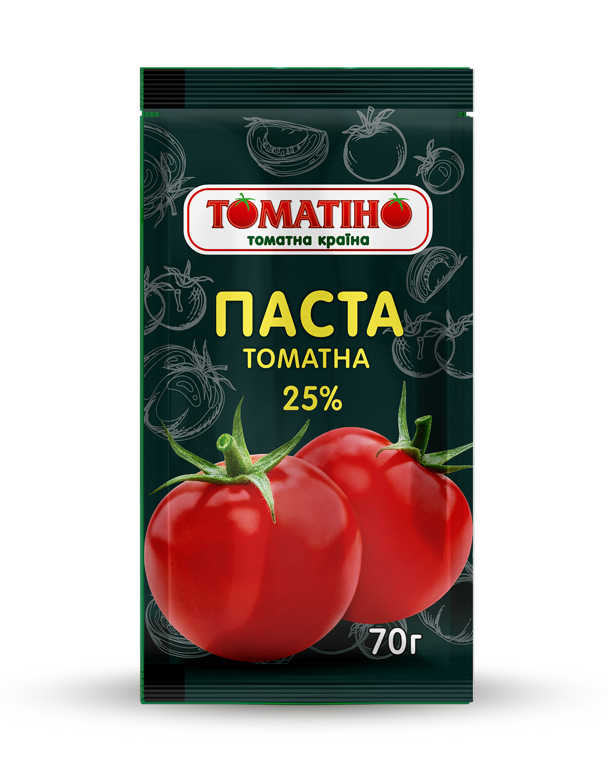 Томатна паста 25% ТОМАТІНО 70 гр- new