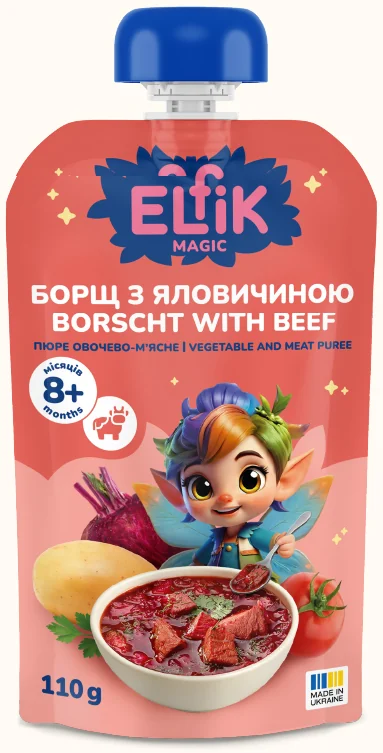 Борщ з яловичиною Elfik Magic, 110 г