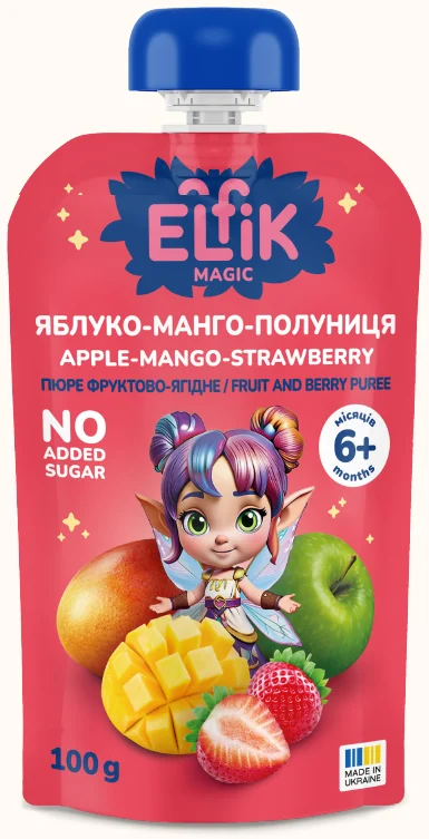 Яблуко-манго-полуниця Elfik Magic, 100 г, 200 г