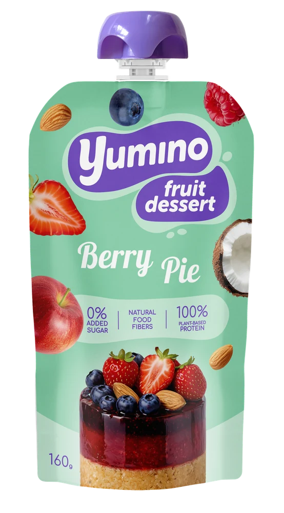 Фруктовий десерт Yumino Berry Pie, пауч 160 г