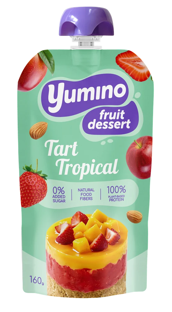 Фруктовий десерт Yumino Tropical Tart, пауч 160 г