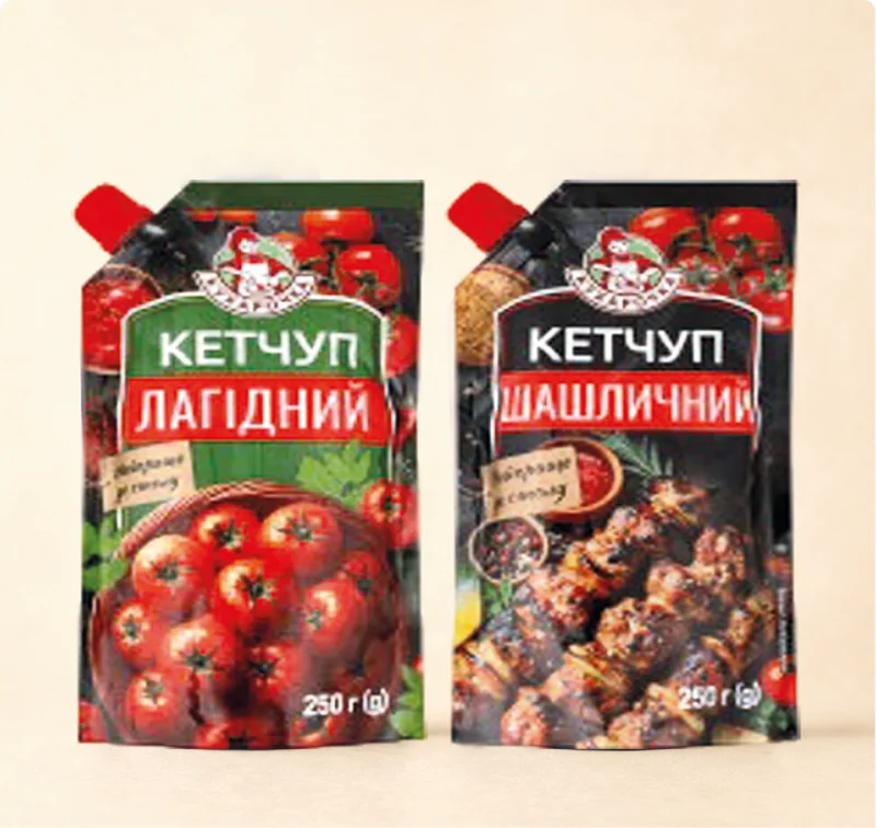 КЕТЧУПИ — для ТМ «Кухарочка»
